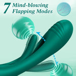 3-in-1 G-Spot Rabbit Vibrator – 14 Vibration & 7 Tongue-Licking Modes, Emerald