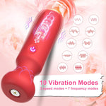 Compact Bullet Vibrator – 10-Mode Waterproof Silicone G-Spot & Clitoral Stimulator