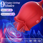 Rose G-Spot & Clit Vibrator – 9 Modes, Thrusting, Licking, Hands-Free Adult Toy
