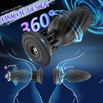 Remote-Controlled Anal Plug with 10 Rotation & Vibration Modes for Prostate Stimulation