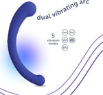 Dual Motor Arc Massager – Waterproof, Body-Safe Silicone, USB Rechargeable Vibrator