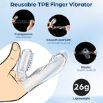 Dual-Stimulation Finger Vibrator – Soft, Reusable, Detachable Bullet for Clitoral & G-Spot