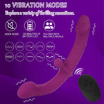 Wireless Vibrating Double-Ended Dildo – Soft Silicone Strapless G-Spot & Anal Toy