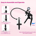 Anal Pump & Expander with Threaded Butt Plugs, Prostate Massage, Vagina Stimulator