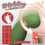C-Shaped Prostate Massager with Dual Cock Rings & Remote Control for Couples