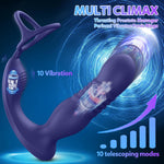 Thrusting Prostate Massager with APP Control & Dual Rings – 9 Vibration & Thrust Modes