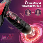 App-Controlled Anal Plug Vibrator for Men & Women, 7 Thrusting & Vibration Modes