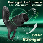 Vibrating Penis Sleeve with Clitoral & G-Spot Stimulator – APP-Controlled Couples Toy