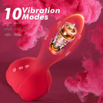 Inflatable Vibrating Anal Plug - 10 Vibration Modes Prostate Massager for Adults