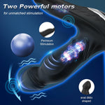 App-Controlled Prostate Massager – Thrusting Vibrator with Dual Rings & 9 Modes
