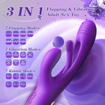 APP-Controlled G-Spot Rabbit Vibrator – 7 Licking & 7 Vibration Modes, Purple