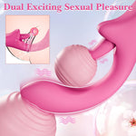 Women's G-Spot Dildo Vibrator – Rotating Tongue Licker with 5 Licking & Vibration Modes