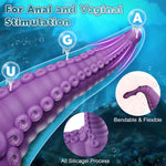 Fantasy Silicone Dildo with 10 Vibration Modes, G-Spot & Anal Stimulation