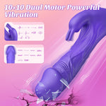 Realistic G-Spot Vibrator | Silicone Dildo with 10 Modes & Clitoral Stimulation