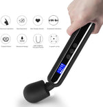 Cordless Wand Massager – Rechargeable Vibrator with 10 Patterns & 4 Speeds (Black)