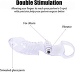 Finger Sleeve Vibrator for Women, Clitoral & G-Spot Stimulator, Intense Massage