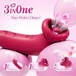 Suction & Licking Vibrator – Clitoral Stimulator with 3 Suction & 10 Vibration Modes