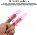 Finger Sleeve Vibrator Accessory – G-Spot & Anal Plug for Men, Women & Couples