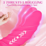 Rabbit Thrusting Dildo with 3 Thrusting, 10 Vibration & 3 Wiggling Modes for Women