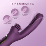 Clitoral & G-Spot Stimulating Rabbit Vibrator with 10 Vibration Modes for Women