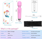 Rechargeable G-Spot & Clitoral Vibrator – Waterproof Wand Massager for Women