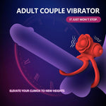 Dual Vibrating Cock Ring & Clitoral Stimulator – Waterproof Silicone Couples Toy