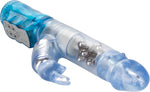 Waterproof Rabbit Vibrator with Rotating Shaft – G-Spot & Clitoral Massager, Blue