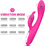 G-Spot Rabbit Vibrator with Heating, 9 Vibration Modes, Dual Motor for Couples