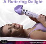 Purple Flutter Wand Massager Attachment - 1 Count for Targeted Pleasure.