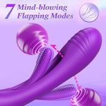 3-in-1 Rabbit Vibrator Dildo with 14 Vibration & 7 Licking Modes for Women