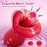 5-in-1 Rose Vibrator with Suction, Licking & App Control for Clit, Nipple & Anal