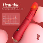 4-in-1 G-Spot Thrusting Vibrator – Powerful Dildo for Clitoral, Anal & Full Body