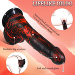 10” Realistic Thrusting Dildo with Vibrations for G-Spot & Anal Stimulation