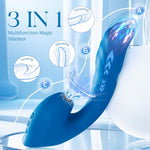 Thrusting Dildo Vibrator – 3-in-1 G-Spot & Clitoral Stimulator with Suction & Vibration