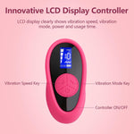 Clitoral & G-Spot Vibrator with Remote Control, 10 Modes, LCD Display for Couples