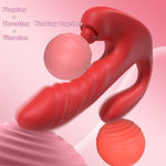 Thrusting Rabbit Vibrator – 3-in-1 G-Spot & Clitoral Stimulator with 9 Modes