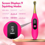 Rechargeable Clitoral Vibrator – 9 Modes G Spot & Nipple Stimulator, Waterproof Wand