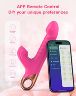 Thrusting Dildo Vibrator – 9 Suction & 9 Vibration Modes for G-Spot & Clitoral Play