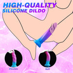 6" Silicone Dildo with Suction Cup, Soft G-Spot & Beginner Anal Dildo for Men/Women