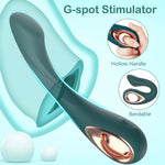 Rechargeable G-Spot Vibrator – Curved Silicone Massager with 10 Intense Modes
