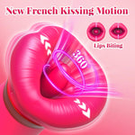 5-in-1 Rose Vibrator with Suction, Licking, Thrusting & 10 Vibration Modes