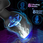Large Vibrating Prostate Massager with 8 Shock & Vibration Modes – Remote Anal Plug