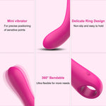 Mini G-Spot Dildo Vibrator – 10 Mode Finger Vibrator for Clitoral & Anal Pleasure