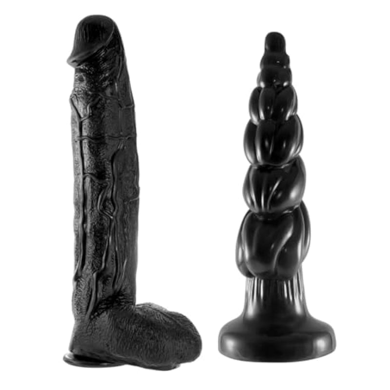 3" Diameter Huge Thick Dildo + 15.7Inch Huge Anal Plug