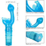 Original Butterfly Kiss Vibrator - Multi-Speed Waterproof Vibe – Adult Sex Toys For Couples - Clitoral G Spot Massager – Blue (Pack Of 2)