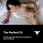 Jive Lite App Controlled Wearable Panty Vibrator for Couples, Black