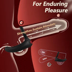 Vibrating Penis Ring Vibrator With 10 Vibrations, Cock Ring Sex Toys For Men?Couples Male Adult Sex Toys & Games- Adult Male Sex Toy For Longer Harder Stronger, Double Penis Vibrators