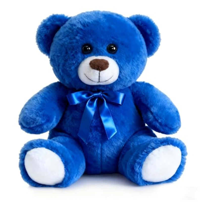 Teddy Bear Stuffed Animal Small Plush Teddy Bear Toys For Children Girlfriend Family Congratulations Baby Shower Birthday Royal Blue 10 Inch