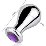 Big Anal Plug Bulb Shape Jewelry Butt Plug Trainer Set Anal Massager Sex Toy For Men Women (L)