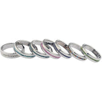 Sex Toys Cock Ring Stainless Steel Penis Ring Delayed Ring For Male Lasting For Cock Training Light Blue 44Mm